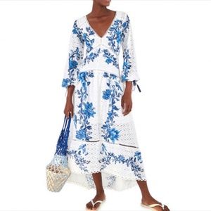 Farm Rio Arara Floral  Maxi Dress